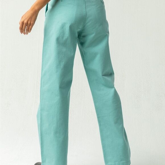 Obey Creeper High Waisted Straight Leg Trousers Size 31 - Picture 11 of 11